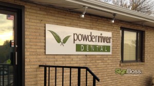 Powder River Dental - Dimensional Building Sign