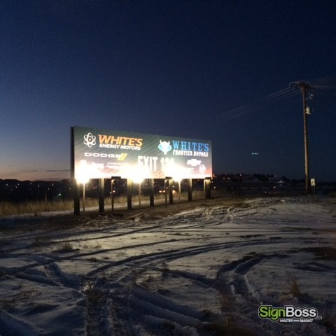 White's Dealerships - Billboard Sign