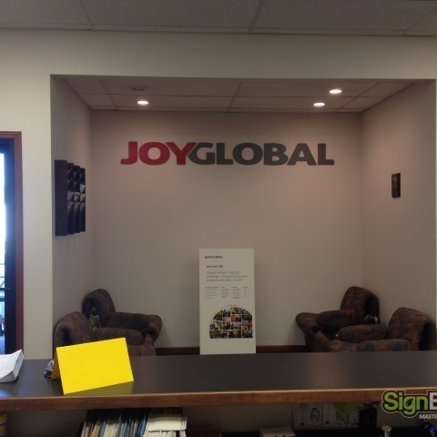 Joy Global Lobby Sign