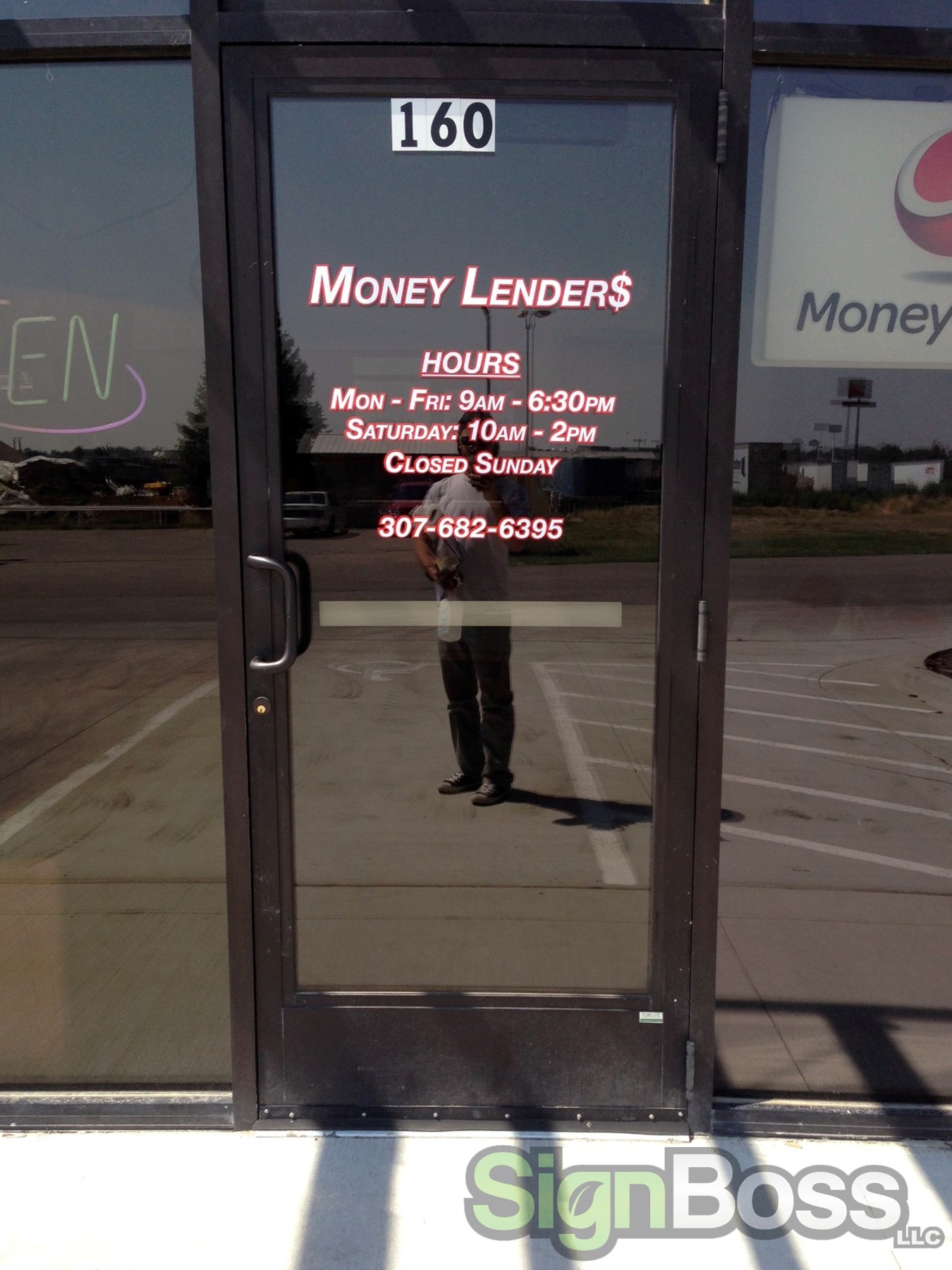 1 Front Door Cut Vinyl Signboss Llc Gillette Wyoming Signboss