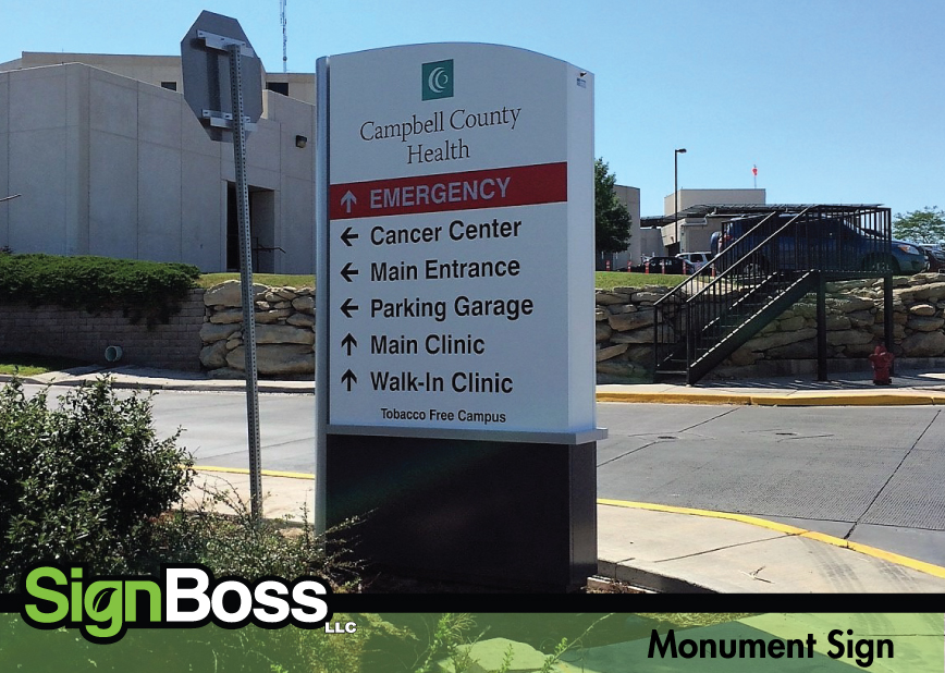 Campbell County Health Monument Sign Signboss Llc Gillette
