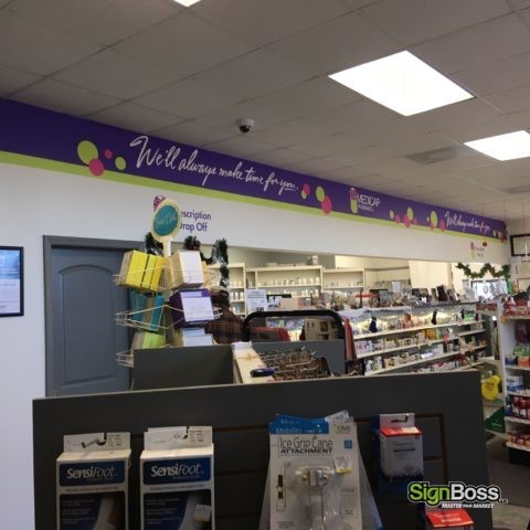 Medicap Pharmacy Interior Graphics Gillette WY