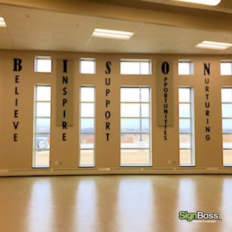 Interior 3D Lettering in Gillette WY