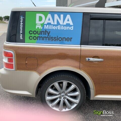 Temporary Vehicle Graphics for Campaigns in Gillette WY