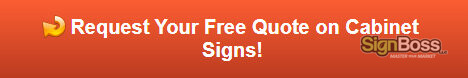 Request a free quote on cabinet signs