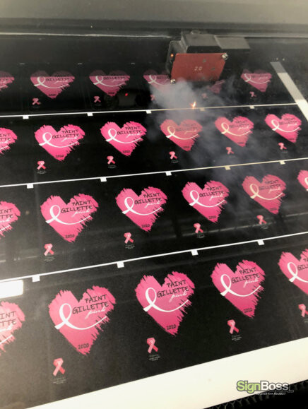 Paint Gillette Pink Promotional Magnets