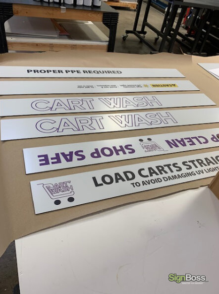 Creating Graphics for CartWash Sanitizing Stations