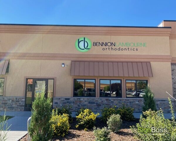 Flat cut metal letter building signs in Gillette WY