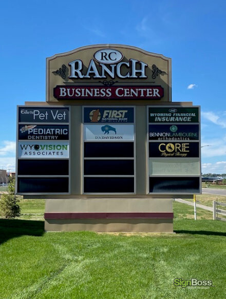 Tenant Panels for Pylon Signs in Gillette WY