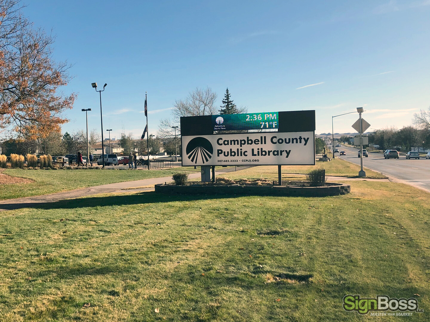 A look at Campbell Countys Monument Sign Before the New One Was Installed