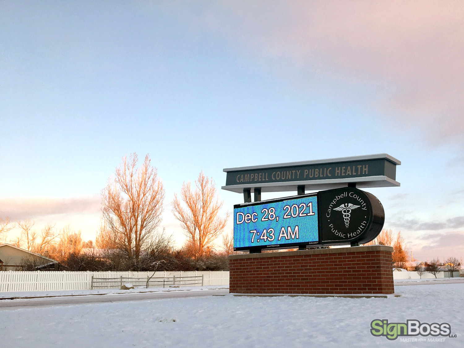 Installing LED Monument Signs in Campbell County WY