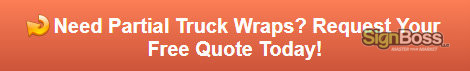 Free quote on partial truck wraps